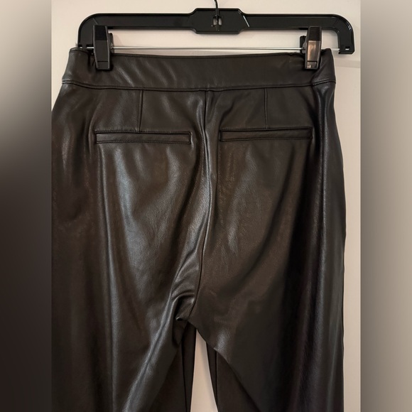 SPANX Black Flare Faux Leather Pants - Picture 9 of 9